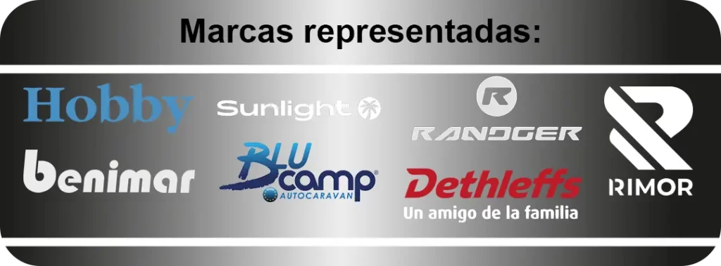 Marcas de autocaravanas disponibles: Hobby, Sunlight, Benimar, BluCamp, Dethleffs, Rimor y Randger