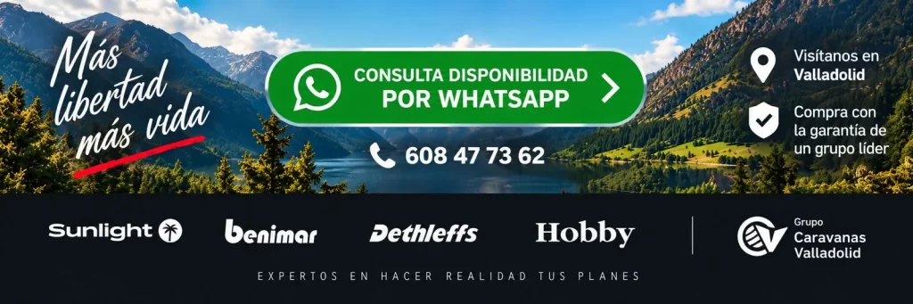 Contacto por WhatsApp y marcas de autocaravanas en Grupo Caravanas Valladolid